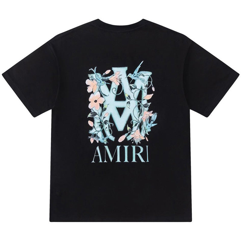 AMIRI Floral Logo-Print T-Shirt
