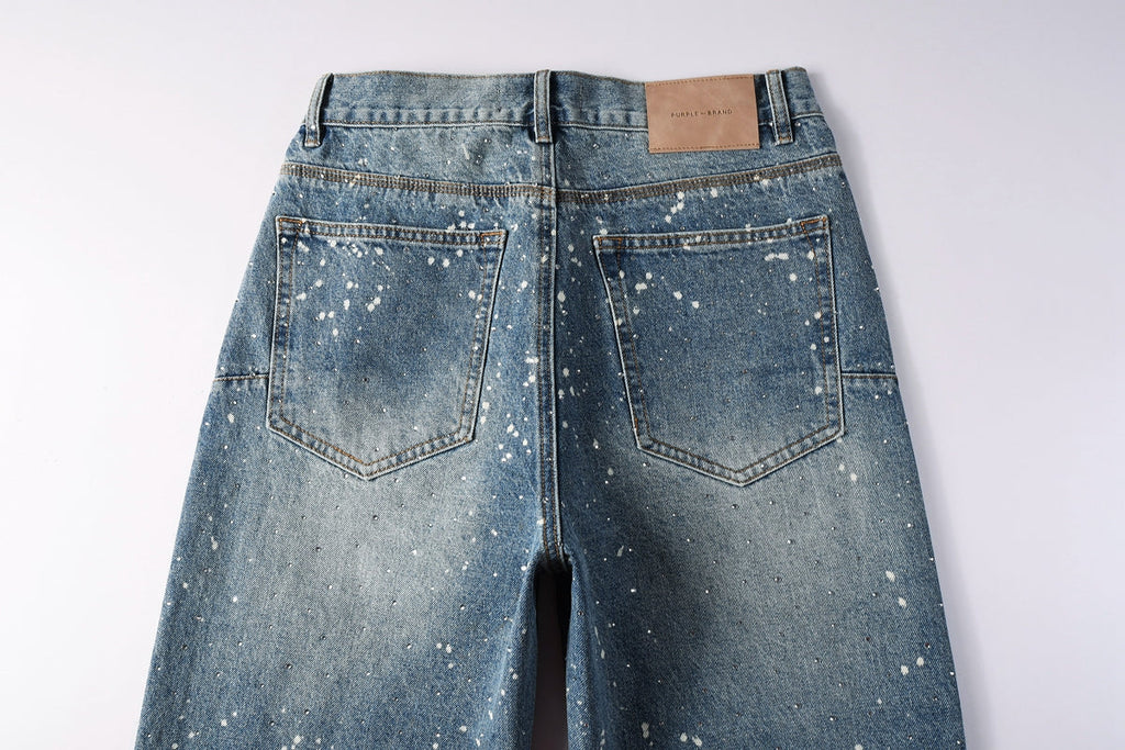 Purple Brand Crystal Diamond Jeans #9126