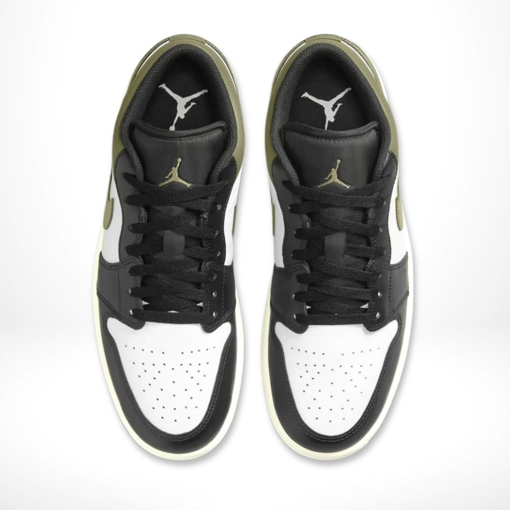 Air Jordan 1 Low Black Toe Medium Olive